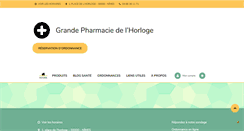 Desktop Screenshot of grandepharmaciedelhorloge.pharminfo.fr