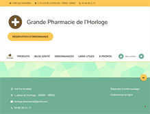 Tablet Screenshot of grandepharmaciedelhorloge.pharminfo.fr