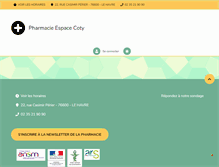 Tablet Screenshot of pharmacieespacecoty.pharminfo.fr