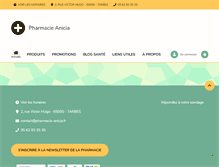 Tablet Screenshot of pharmacieanicia.pharminfo.fr