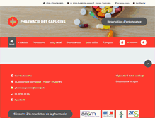 Tablet Screenshot of pharmacapucins.pharminfo.fr