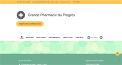 Desktop Screenshot of grandepharmacieduprogres.pharminfo.fr