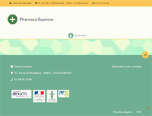 Tablet Screenshot of pharmacieequinoxe.pharminfo.fr