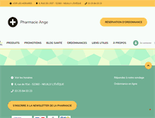Tablet Screenshot of pharmacieange.pharminfo.fr