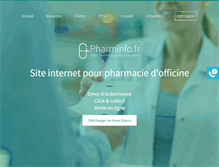 Tablet Screenshot of pharminfo.fr